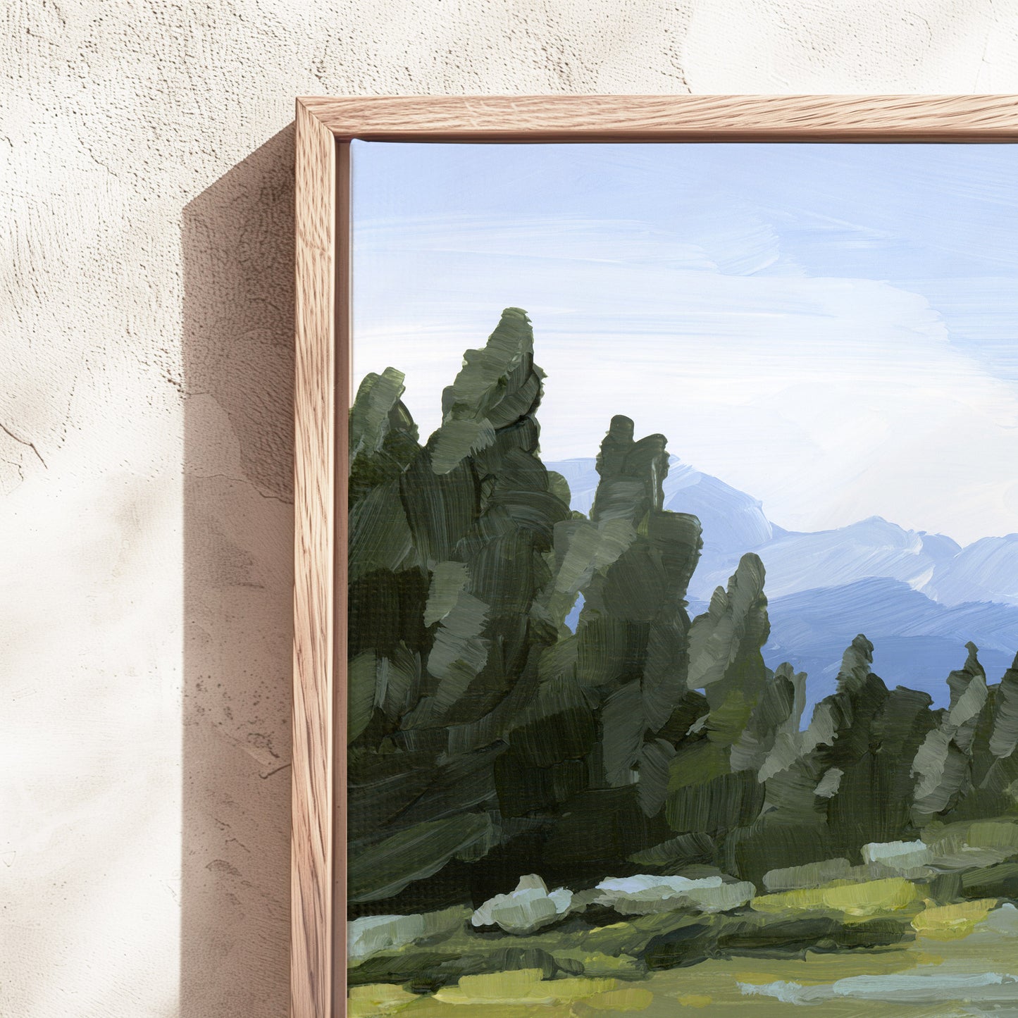„Morgendlicher Dunst“ – Kunstdruck auf Leinwand, 30 x 40 cm || Endgültiger Verkauf