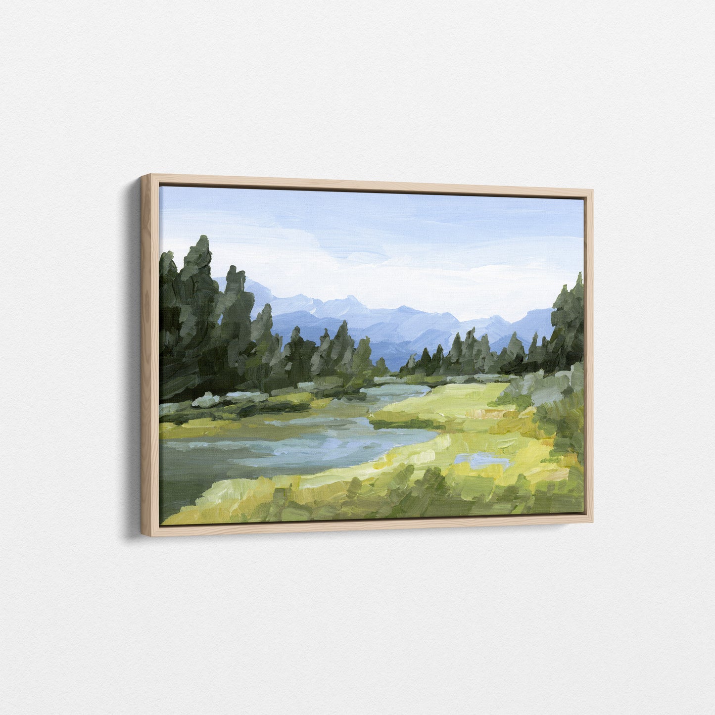 „Morgendlicher Dunst“ – Kunstdruck auf Leinwand, 30 x 40 cm || Endgültiger Verkauf