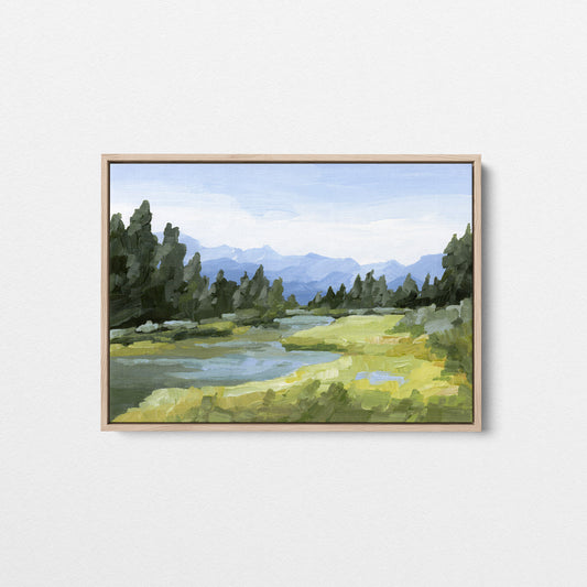 « Brume matinale », impression sur toile tendue 30x40 || Vente finale