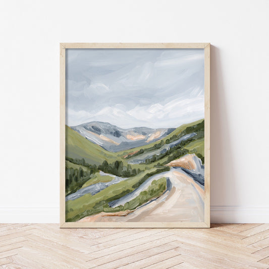 ’Canyon Ridge Trail’ Art Print - Colorado Mountain Wall - Durango - Landscape