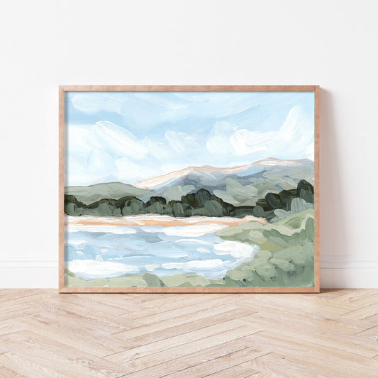 ’Catamount Reservoir II’ Art Print - Colorado Mountain - Lake - Landscape