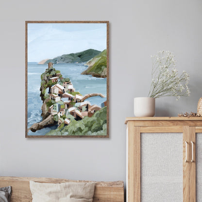 ’Cliffs of Vernazza’ Art Print - Cinque Terre Italy Wall - Terra - Coastal - Europe