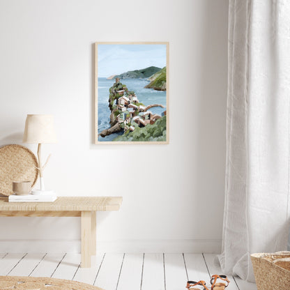 ’Cliffs of Vernazza’ Art Print - Cinque Terre Italy Wall - Terra - Coastal - Europe