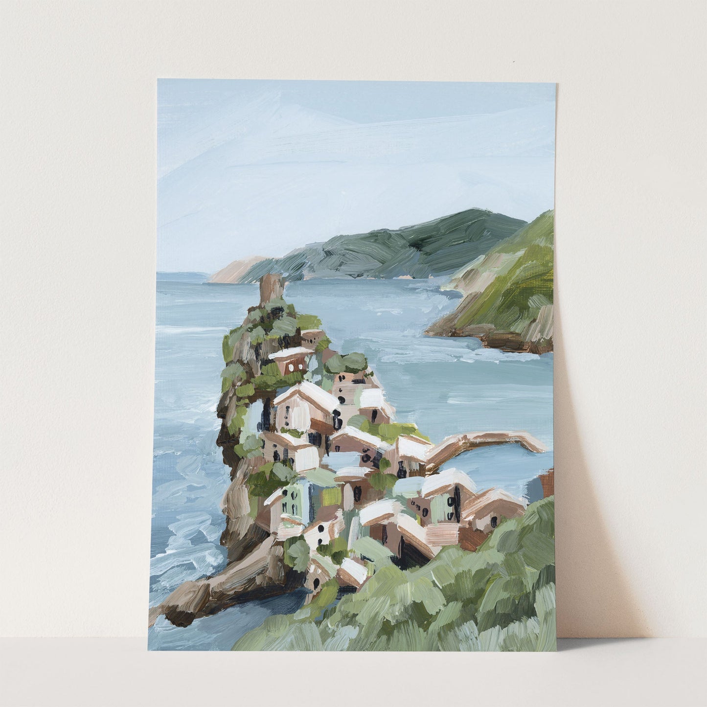 ’Cliffs of Vernazza’ Art Print - Paper / 5x7 in / No Frame - Cinque Terre Italy Wall - Terra - Coastal - Europe