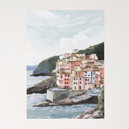 Estampe « Maison dans la vallée »
