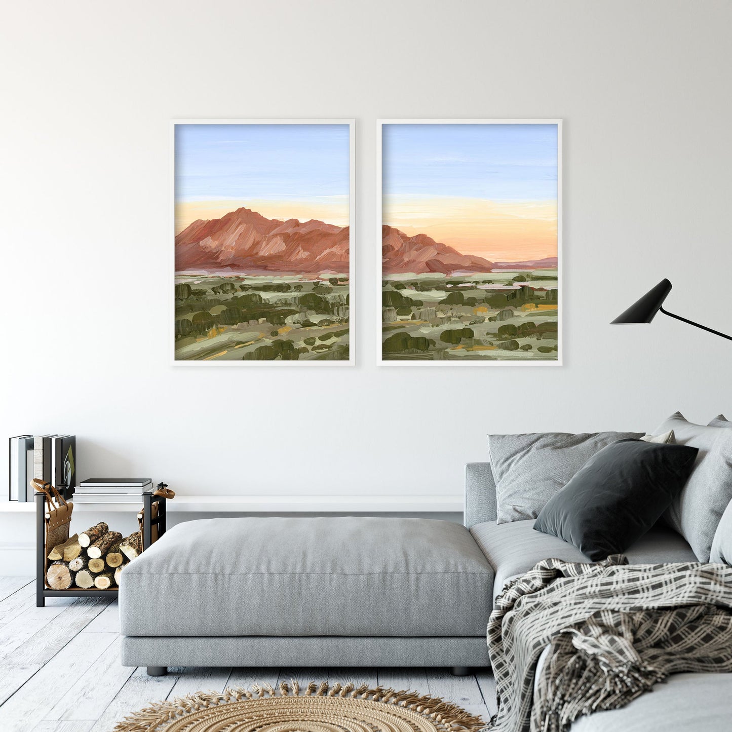 ’Color of Tucson’ Diptych Art Print || Set 2 - abstract - Arizona - Artwork - Desert