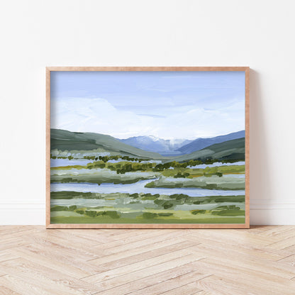 ’Colorado Summer’ Art Print - Vail Landscape Painting - Colorado - Eagle - Mountain