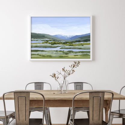 ’Colorado Summer’ Art Print - Vail Landscape Painting - Colorado - Eagle - Mountain