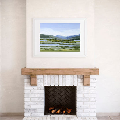 ’Colorado Summer’ Art Print - Vail Landscape Painting - Colorado - Eagle - Mountain