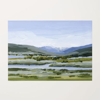 ’Colorado Summer’ Art Print - Rolled Canvas / 8x10 in / No Frame - Vail Landscape Painting - Colorado - Eagle - Mountain
