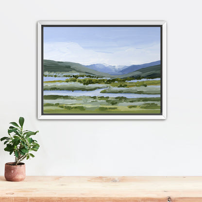 ’Colorado Summer’ Art Print - Stretched Canvas / 8x10 in / White Frame - Vail Landscape Painting - Colorado - Eagle