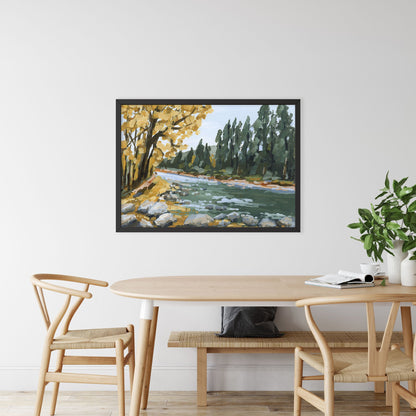 ’Creekside Meandering’ Art Print - Beaver Creek Colorado Wall - abstract - Artwork - Autumn - Avon