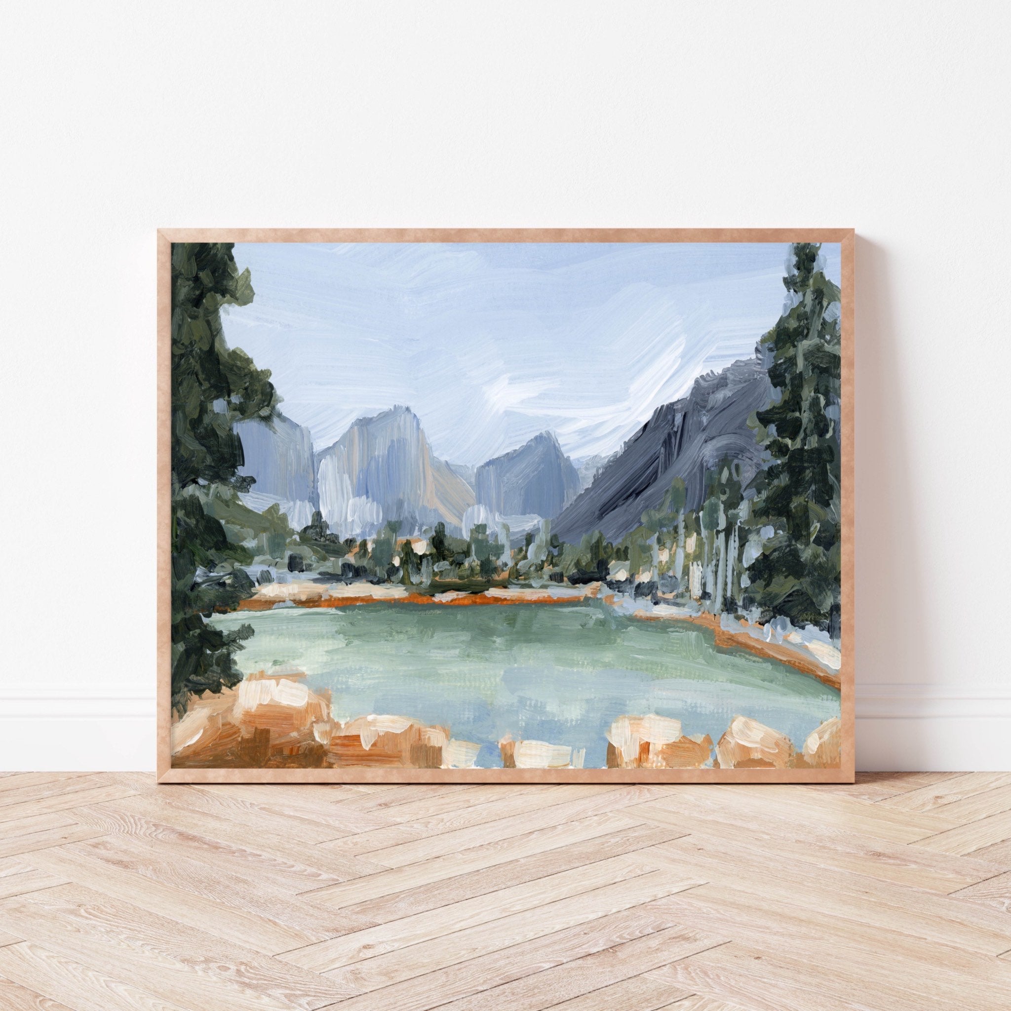 エルテ　ERTE タッセルガウン シルクスクリーンアート 243/300 Grand Teton National Park Art - 