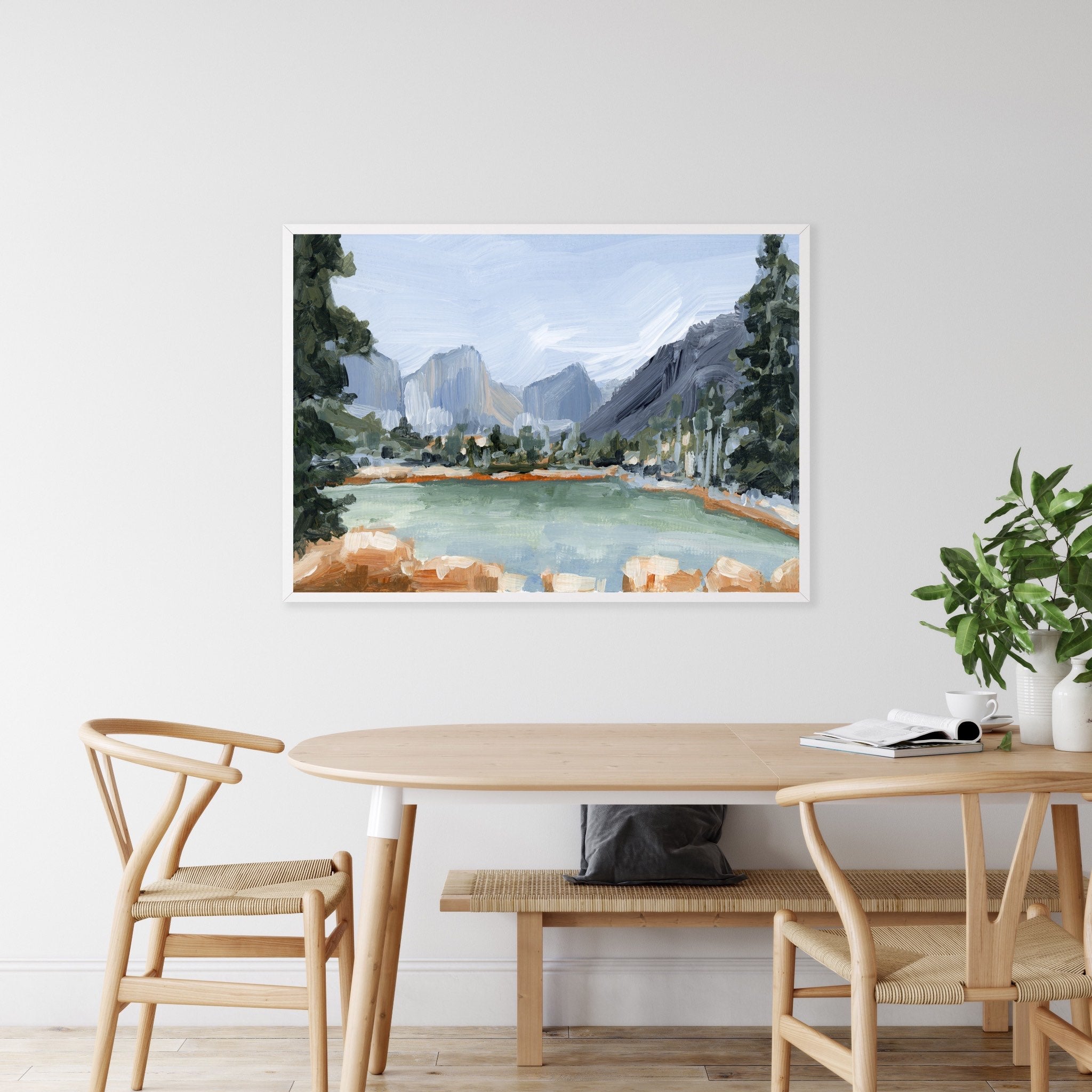 エルテ　ERTE タッセルガウン シルクスクリーンアート 243/300 Grand Teton National Park Art - 
