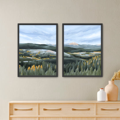 "First Fall" Diptych Art Print || Set of 2