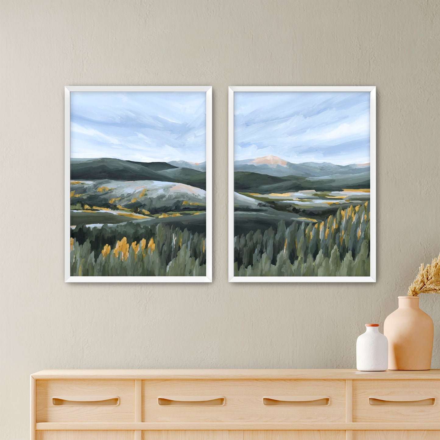 "First Fall" Diptych Art Print || Set of 2