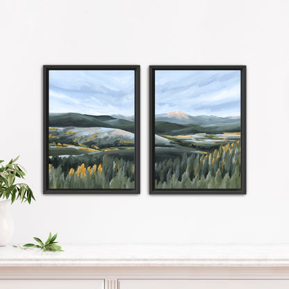 "First Fall" Diptych Art Print || Set of 2