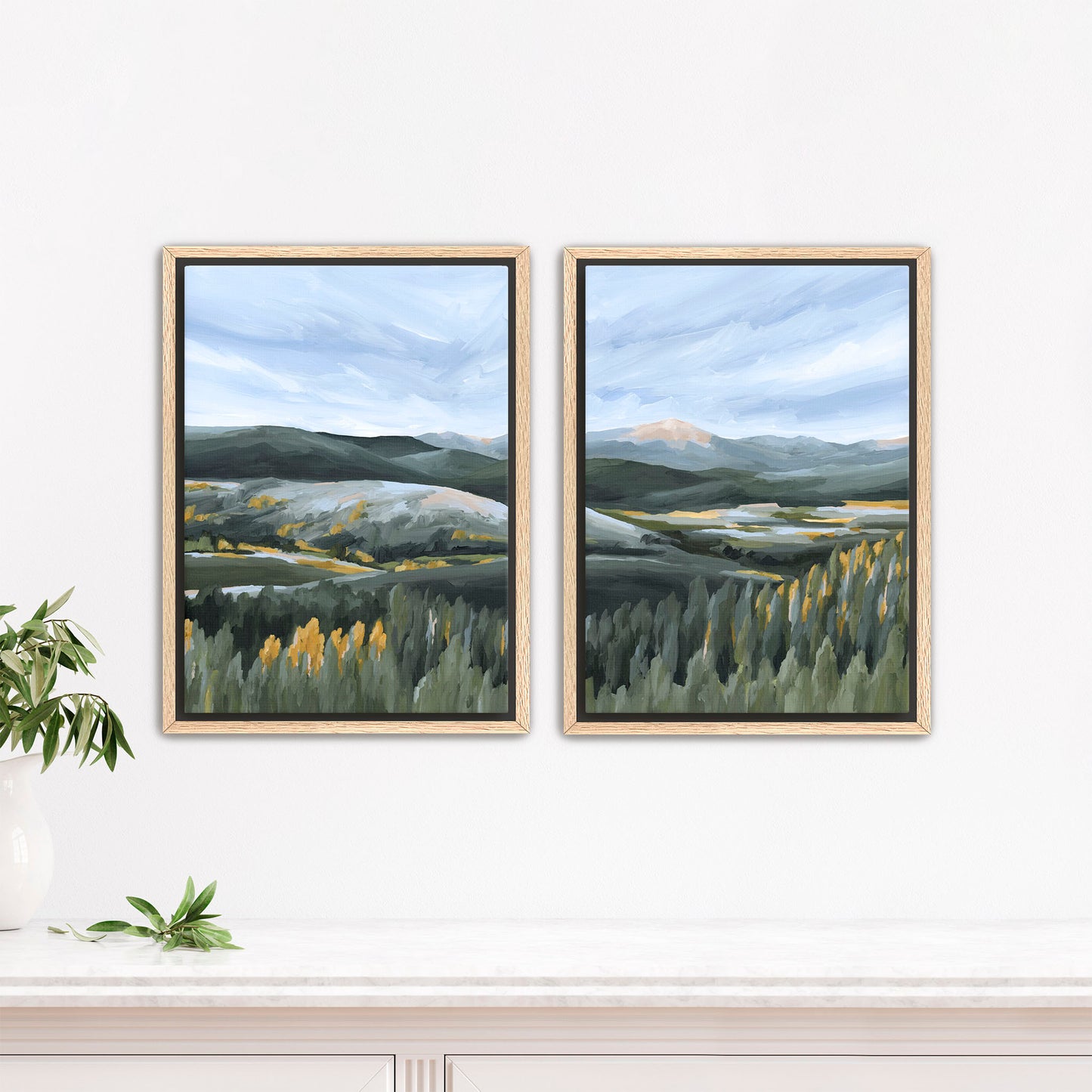 "First Fall" Diptych Art Print || Set of 2