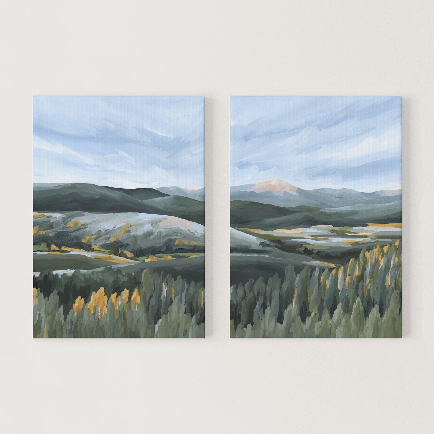 "First Fall" Diptych Art Print || Set of 2