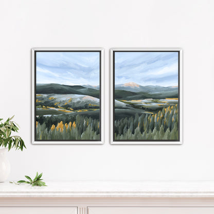 "First Fall" Diptych Art Print || Set of 2