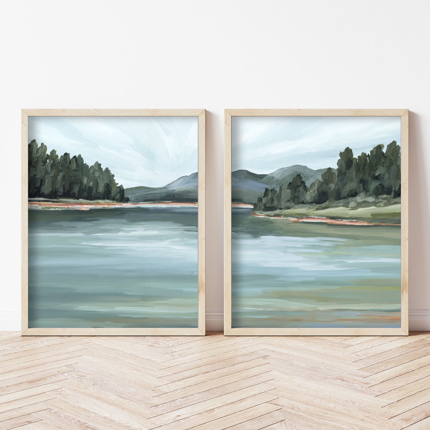 ’Looking for Treasures’ Diptych Art Print || Set of 2