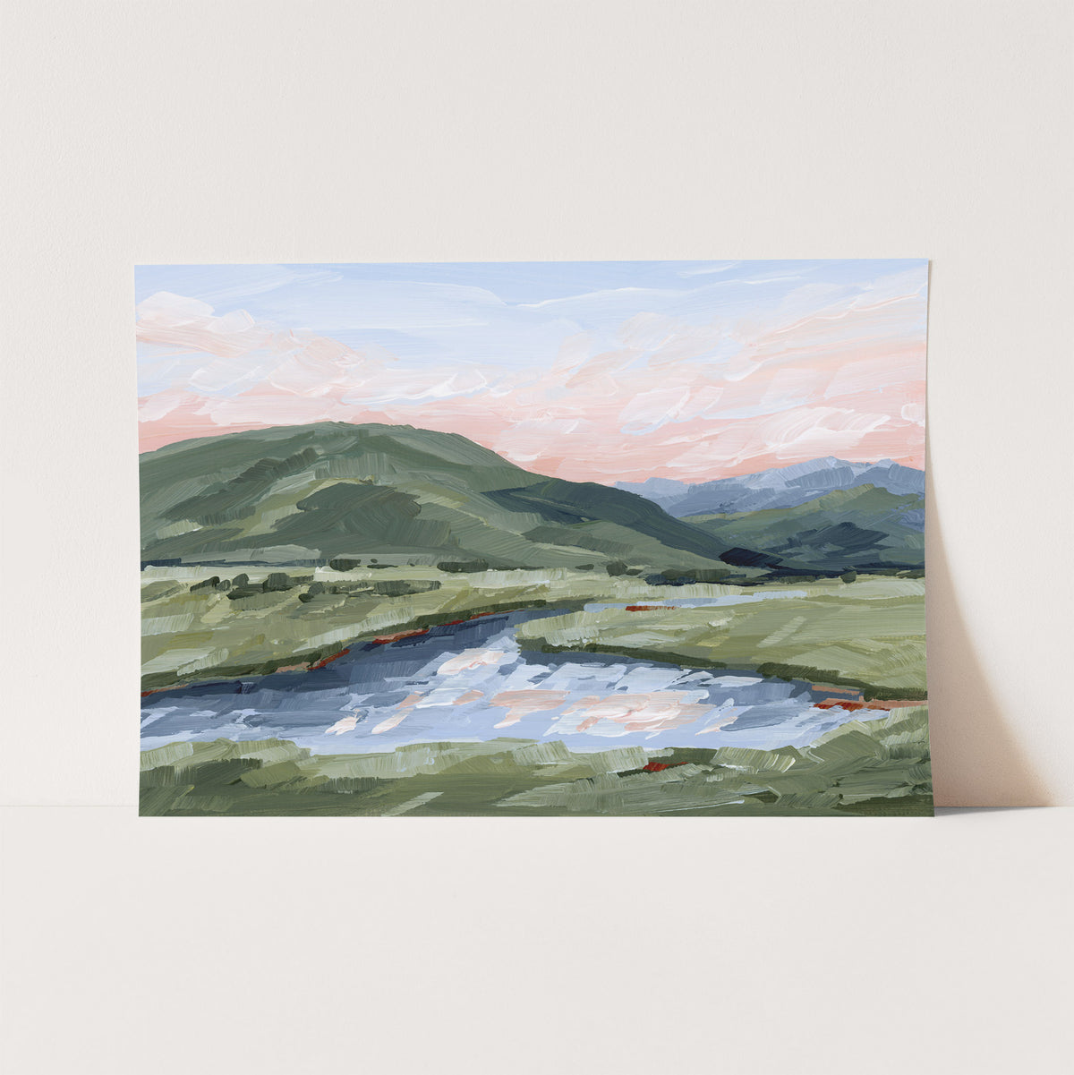 Kunstdruck „Zuhause im Tal“