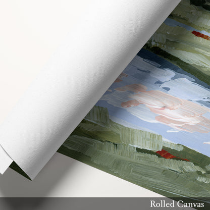 Kunstdruck „Zuhause im Tal“