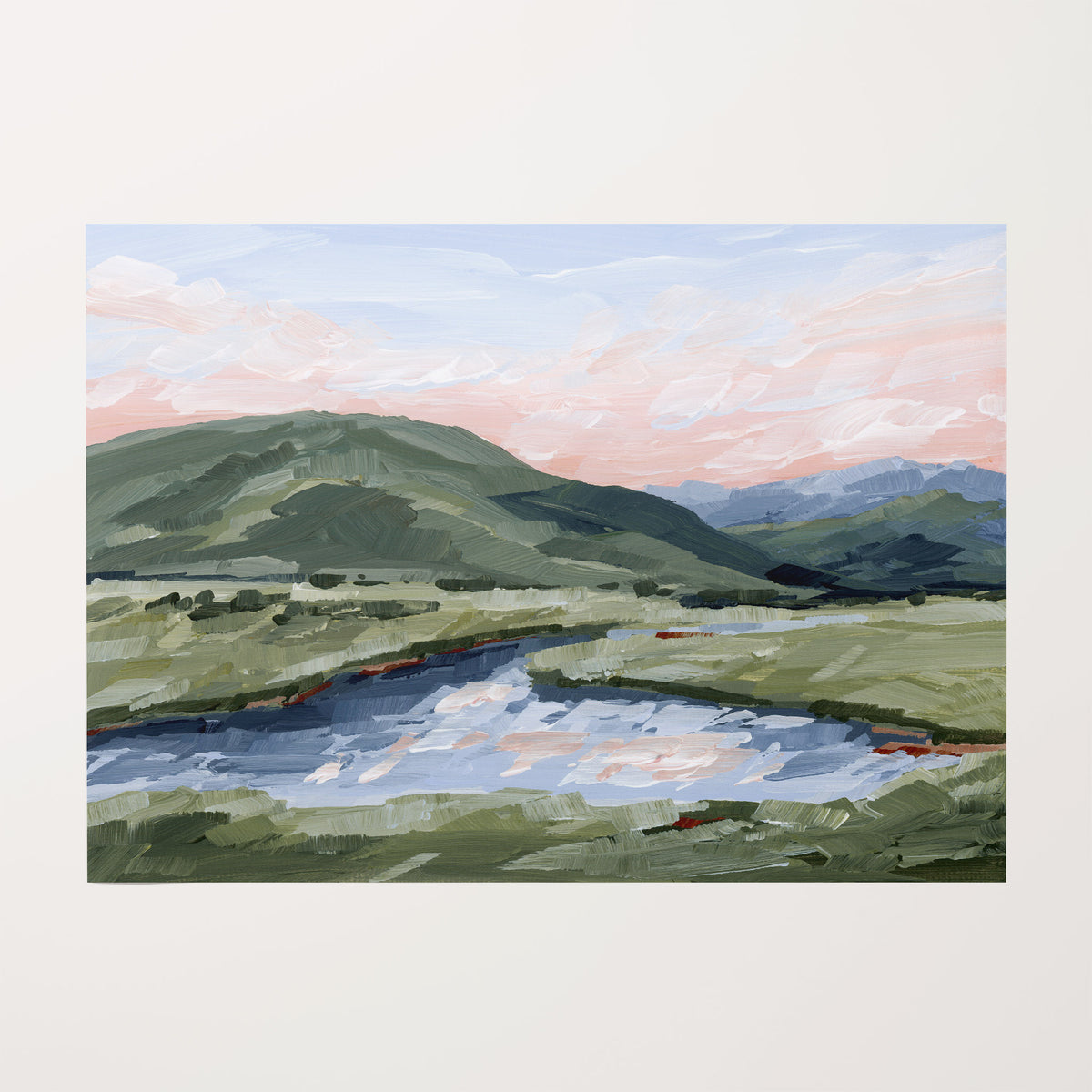 Kunstdruck „Zuhause im Tal“