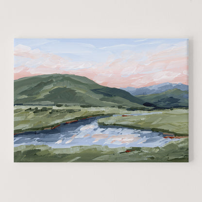 Kunstdruck „Zuhause im Tal“