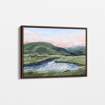 Kunstdruck „Zuhause im Tal“