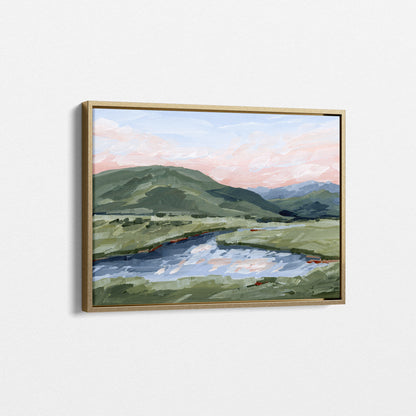 Kunstdruck „Zuhause im Tal“