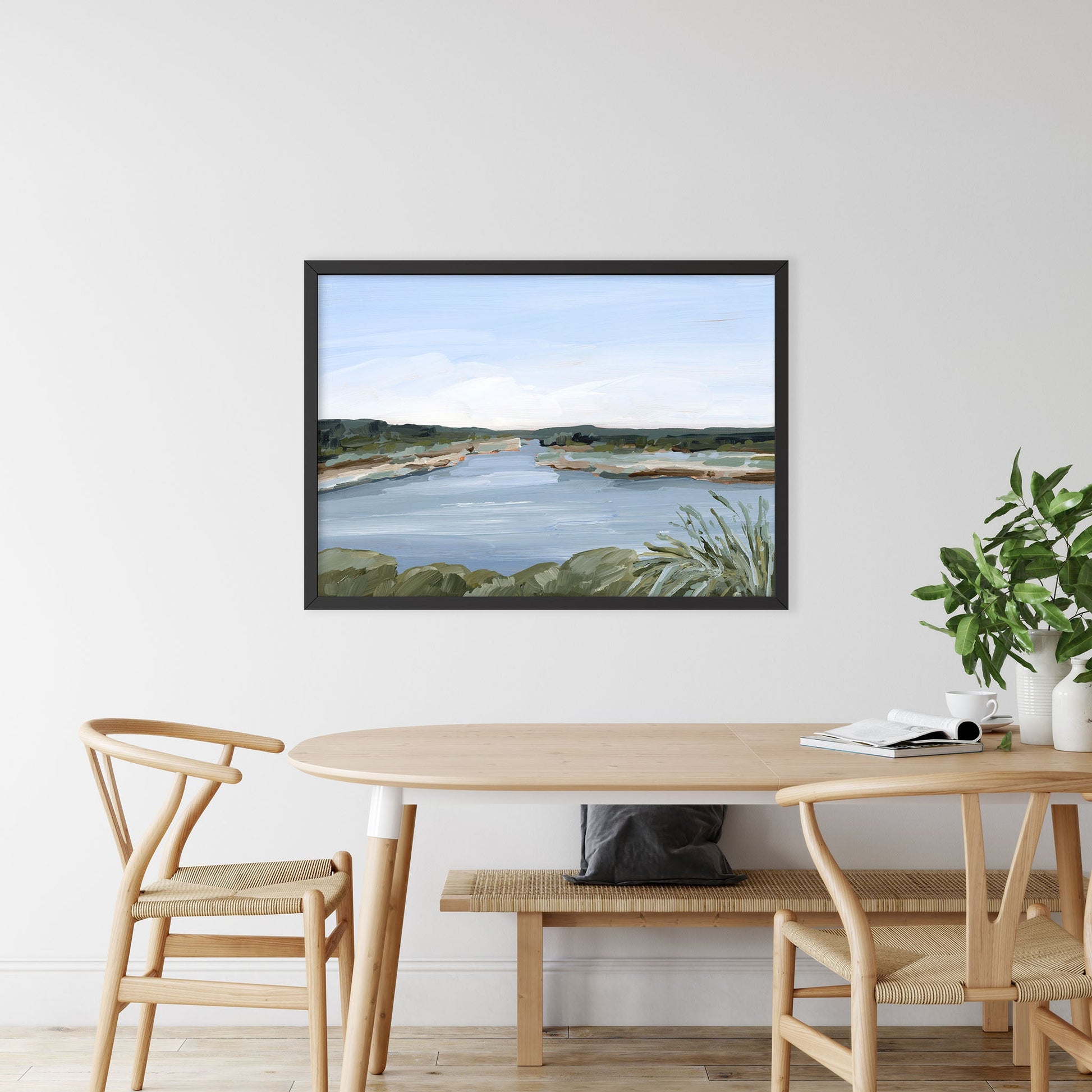 ’Dreaming of the Lake’ Art Print - Peaceful Lake - abstract - alpine - Artwork