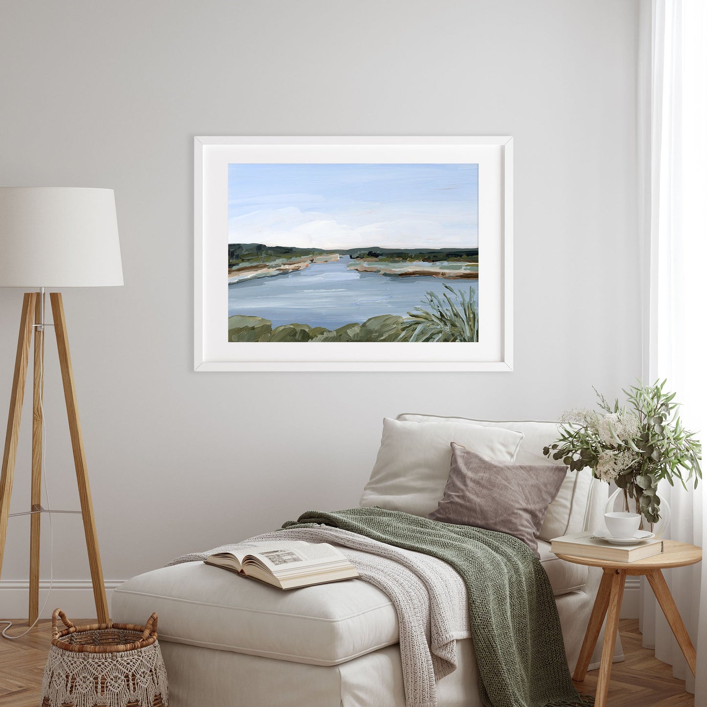 ’Dreaming of the Lake’ Art Print - Peaceful Lake - abstract - alpine - Artwork