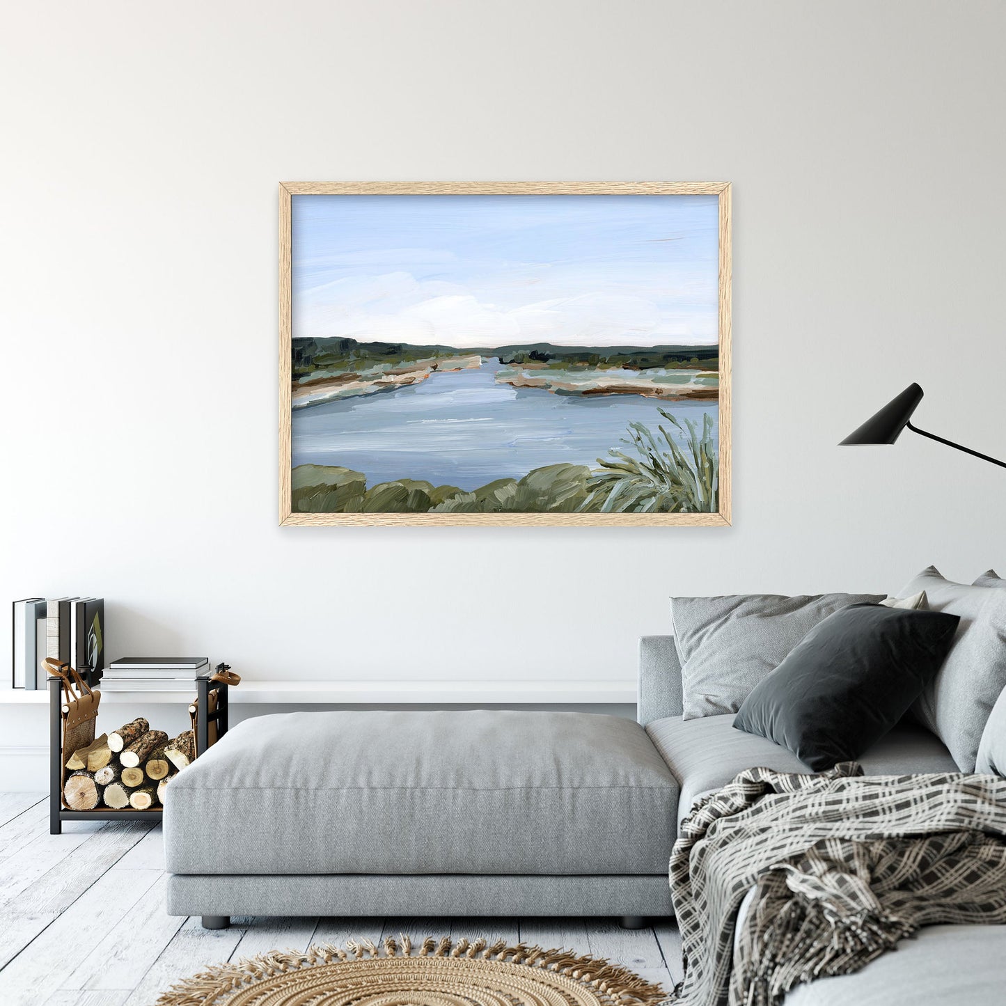 ’Dreaming of the Lake’ Art Print - Peaceful Lake - abstract - alpine - Artwork