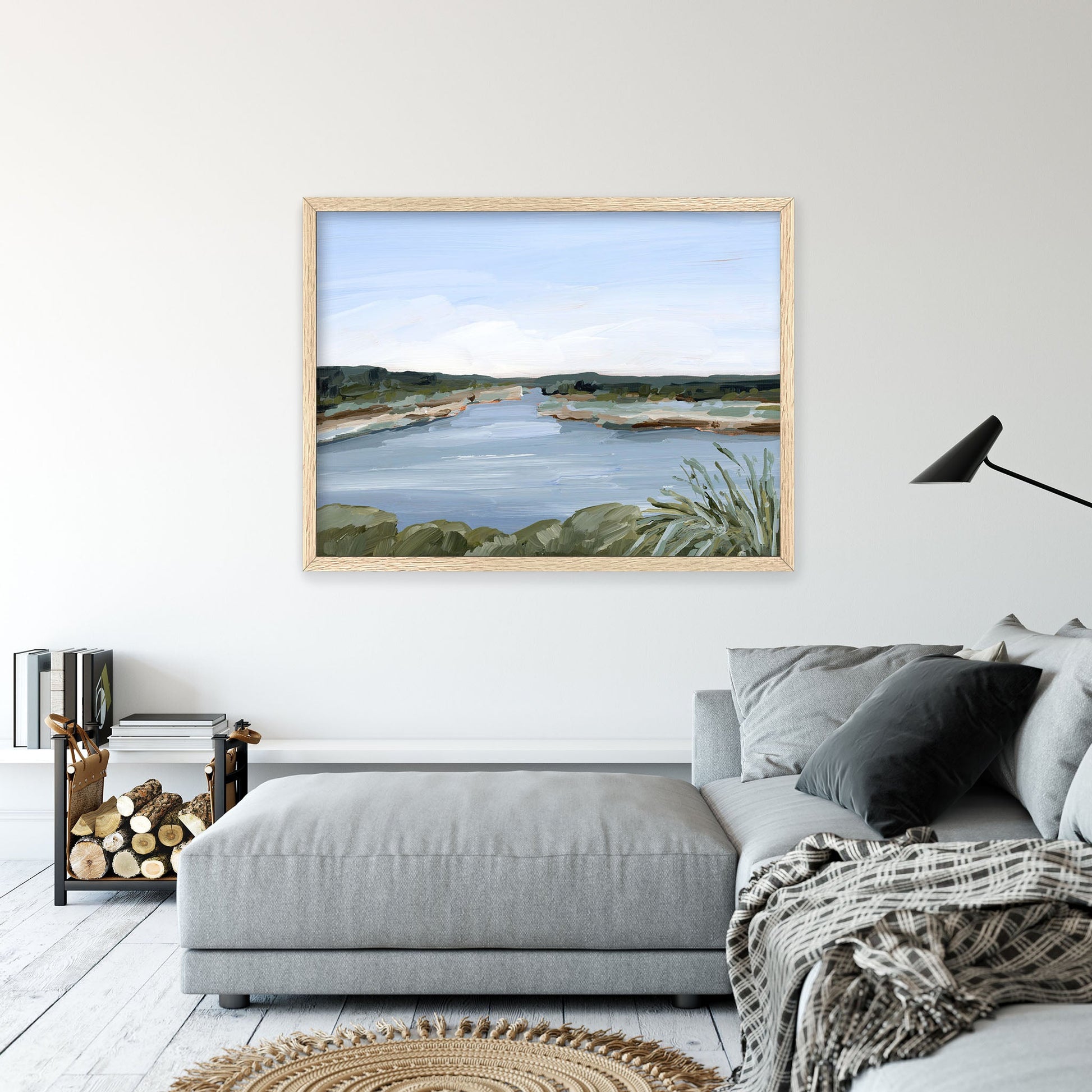 ’Dreaming of the Lake’ Art Print - Peaceful Lake - abstract - alpine - Artwork