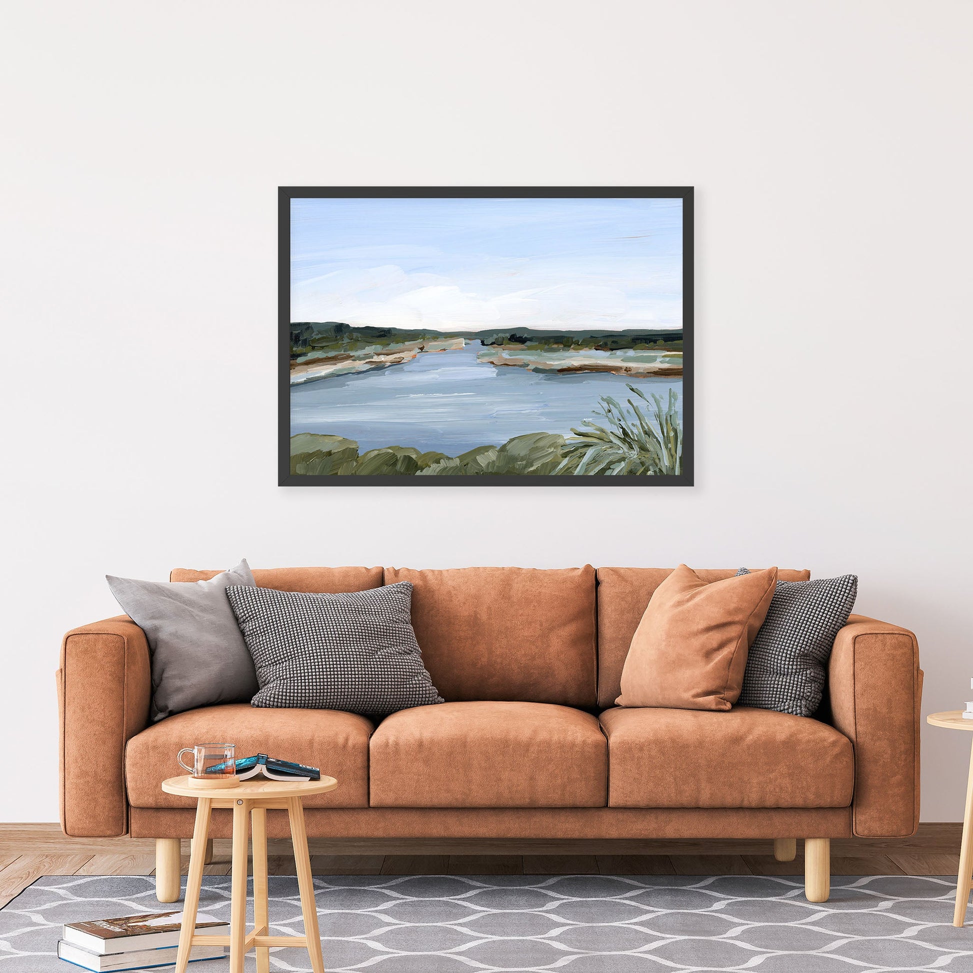 ’Dreaming of the Lake’ Art Print - Peaceful Lake - abstract - alpine - Artwork