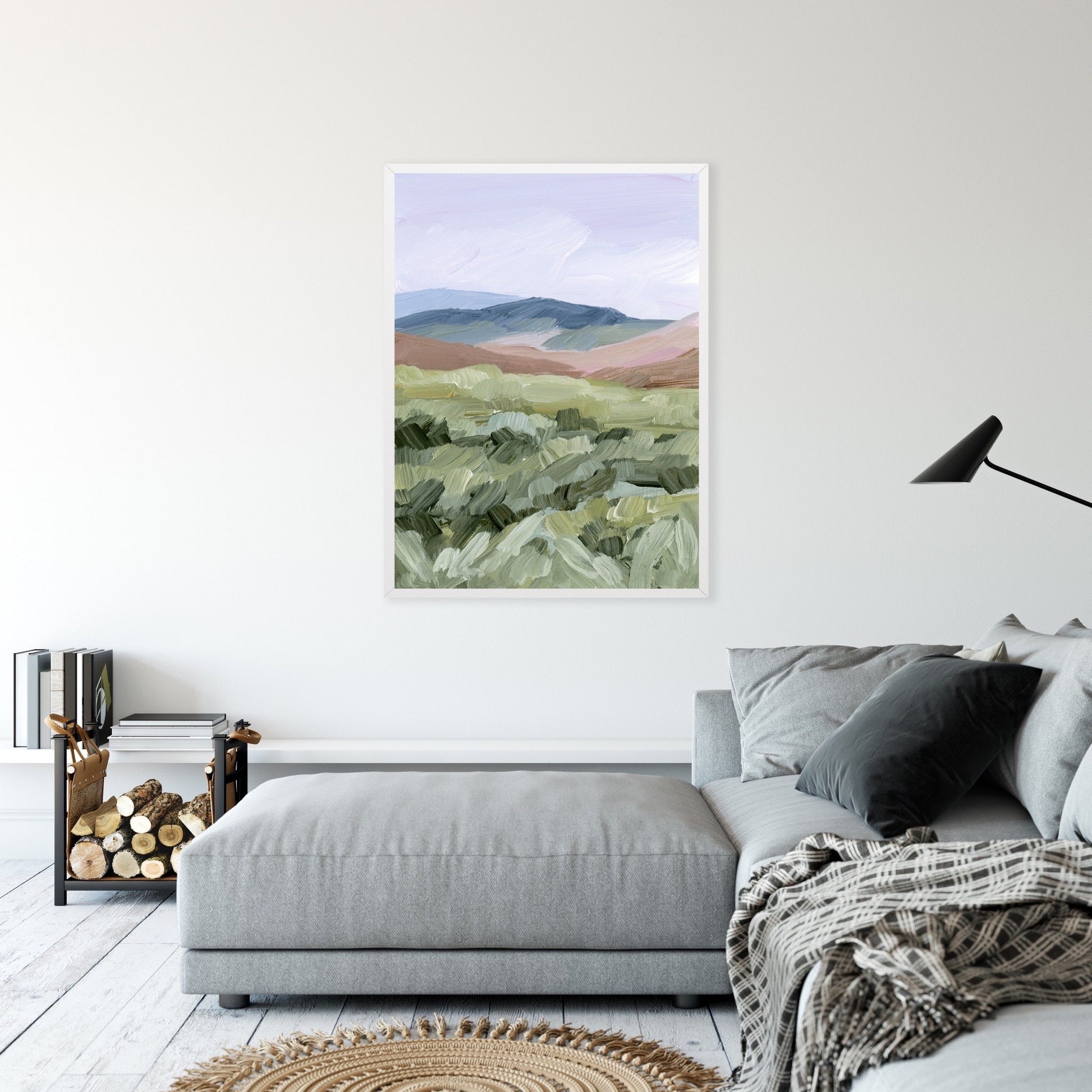 ’Driving to the Spring’ Art Print - Yellowstone National Park - Artwork - Landscape - Montana - Mountain