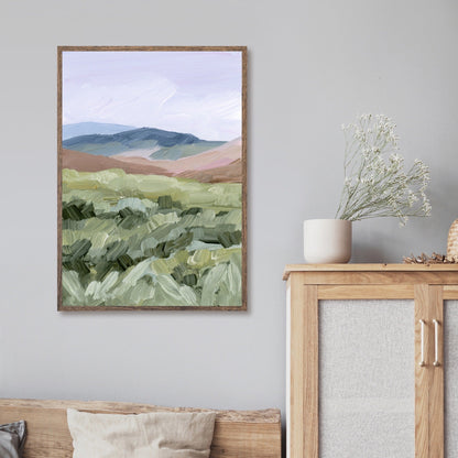 ’Driving to the Spring’ Art Print - Yellowstone National Park - Artwork - Landscape - Montana - Mountain