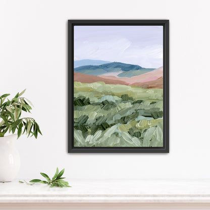 ’Driving to the Spring’ Art Print - Stretched Canvas / 8x10 in / Black Frame - Yellowstone National Park - Artwork