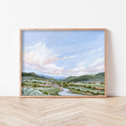 ’Eagle County’ Art Print - Vail Colorado Landscape Painting - Eagle - Mountain