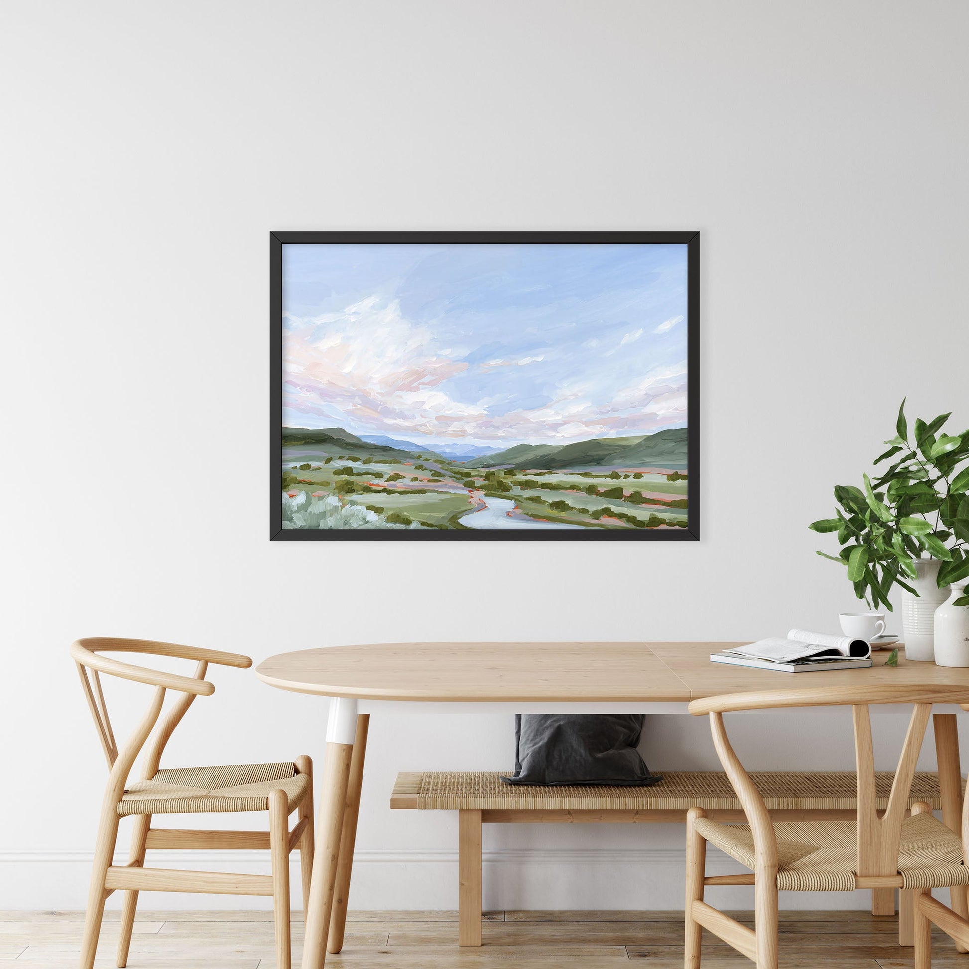 ’Eagle County’ Art Print Vail Colorado Landscape Painting Eagle Mountain