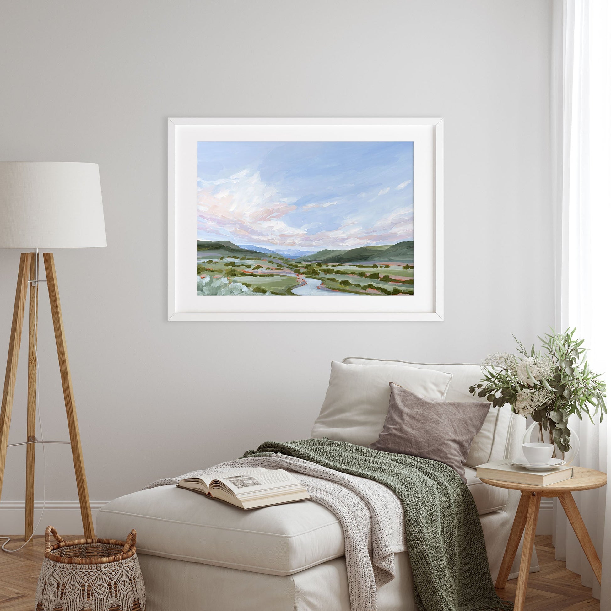 ’Eagle County’ Art Print Vail Colorado Landscape Painting Eagle Mountain
