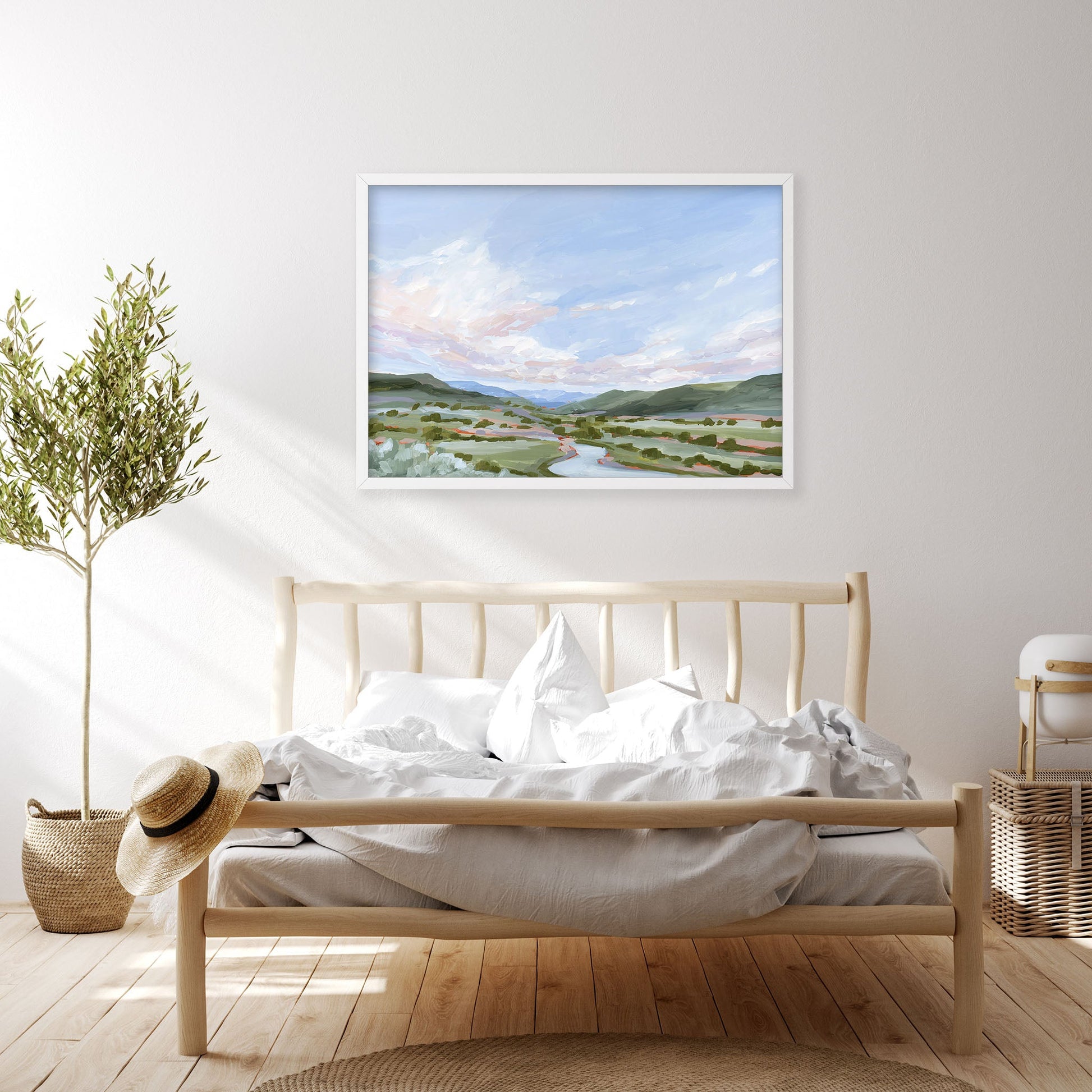 ’Eagle County’ Art Print Vail Colorado Landscape Painting Eagle Mountain