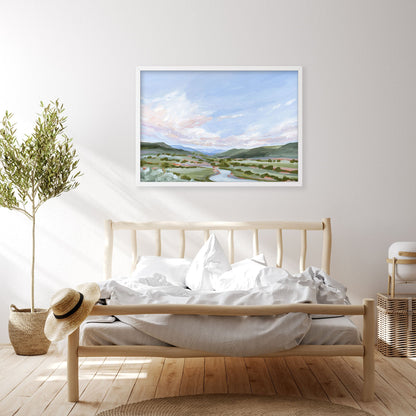 ’Eagle County’ Art Print - Vail Colorado Landscape Painting - Eagle - Mountain
