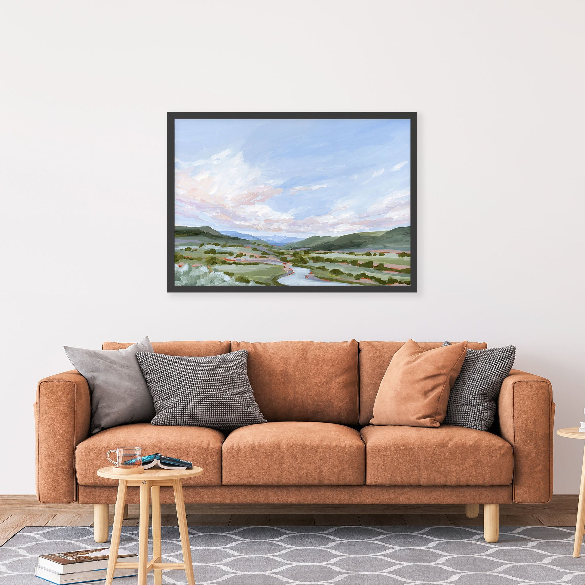 ’Eagle County’ Art Print Vail Colorado Landscape Painting Eagle Mountain