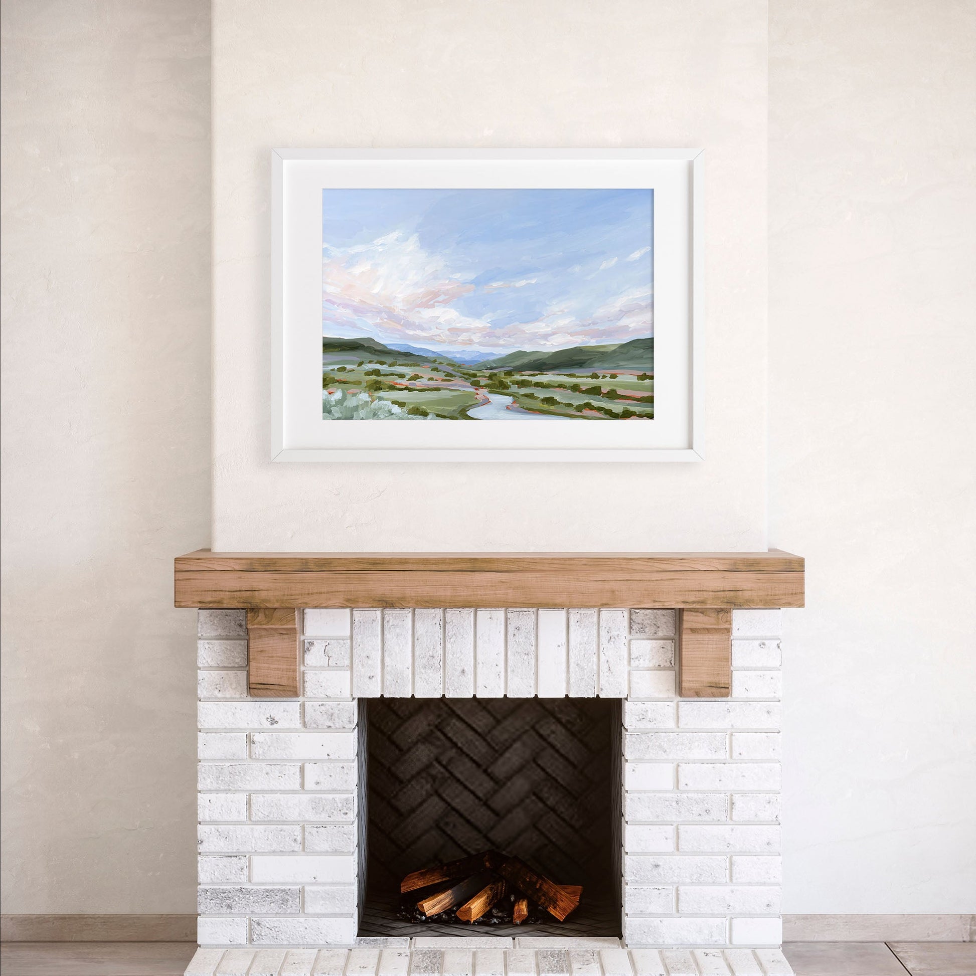’Eagle County’ Art Print Vail Colorado Landscape Painting Eagle Mountain