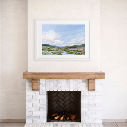 ’Eagle County’ Art Print - Vail Colorado Landscape Painting - Eagle - Mountain