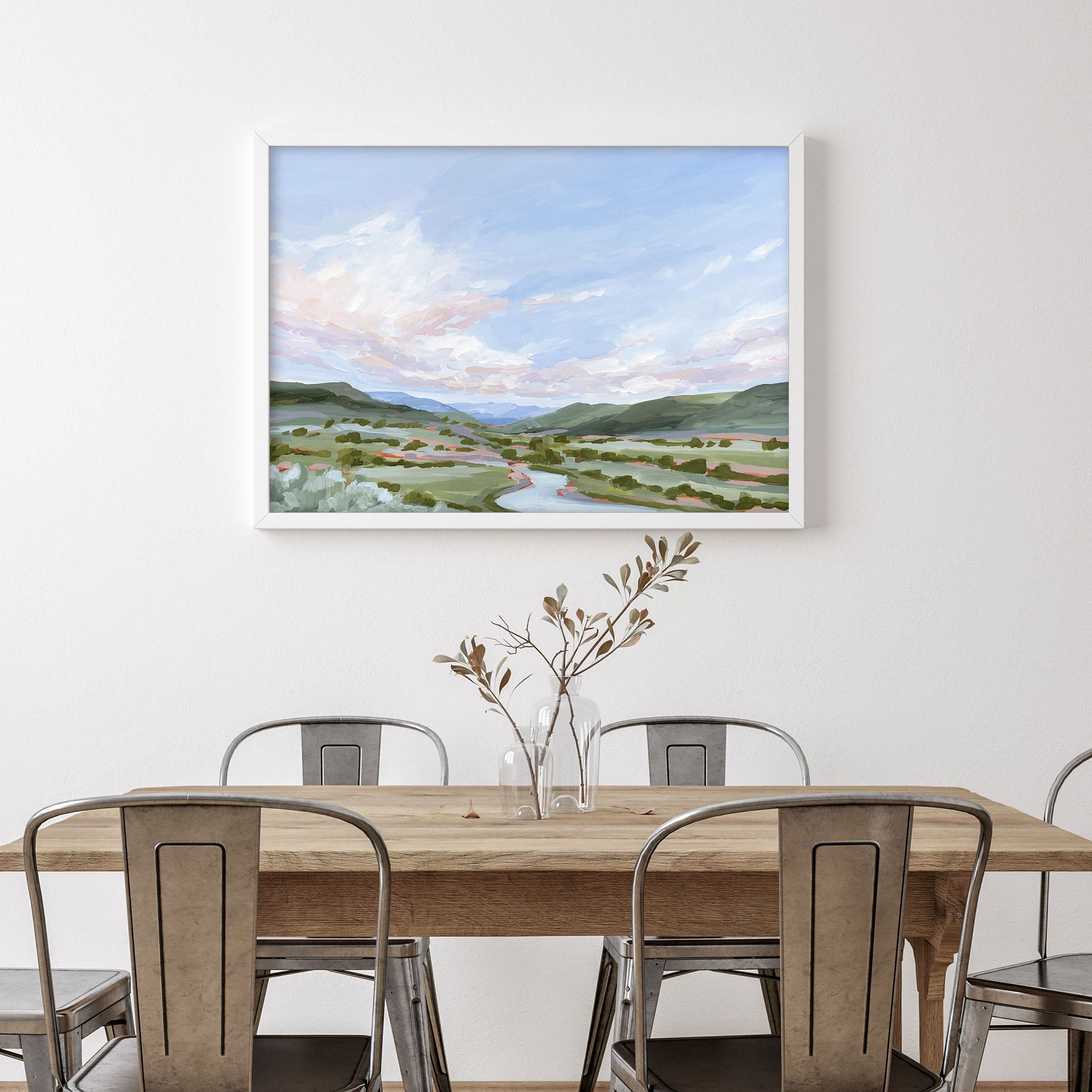 ’Eagle County’ Art Print Vail Colorado Landscape Painting Eagle Mountain