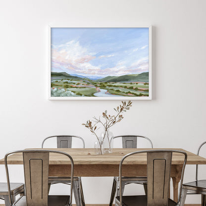 ’Eagle County’ Art Print - Vail Colorado Landscape Painting - Eagle - Mountain