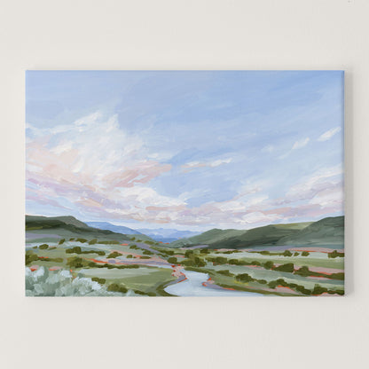 ’Eagle County’ Art Print - Stretched Canvas / 8x10 in / No Frame - Vail Colorado Landscape Painting - Eagle - Mountain